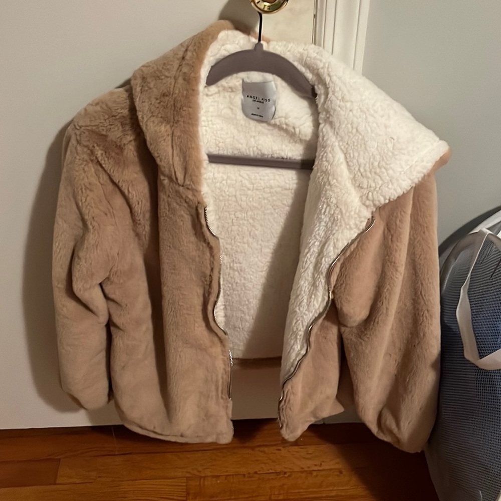 Fuzzy teddy coat